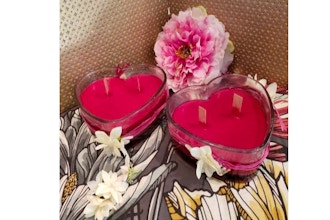 Candle Maker: 2 Valentine Heart Candles